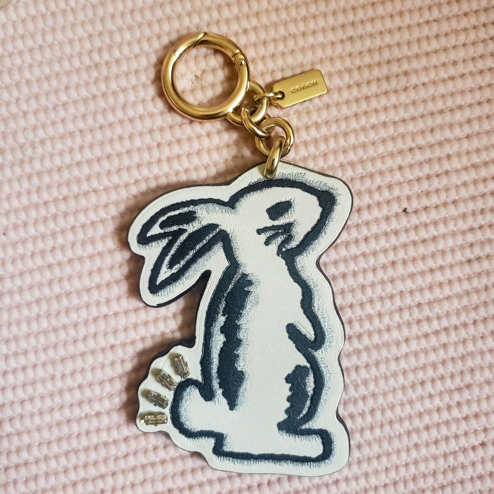 SOLD - Coach X Selena Gomez Bunny Bag Charm - Picture 1 of 8
